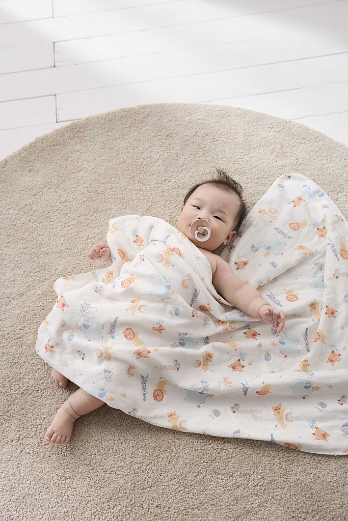 紗布大浴巾【小象森林】