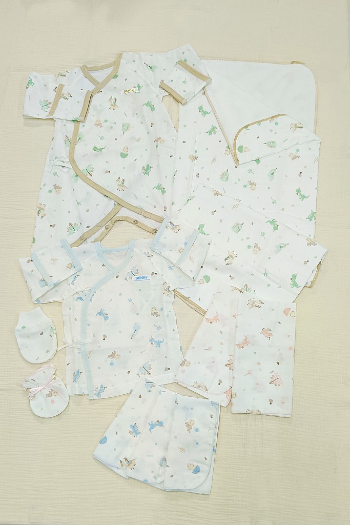 新生兒紗布禮盒 【恐龍派對】